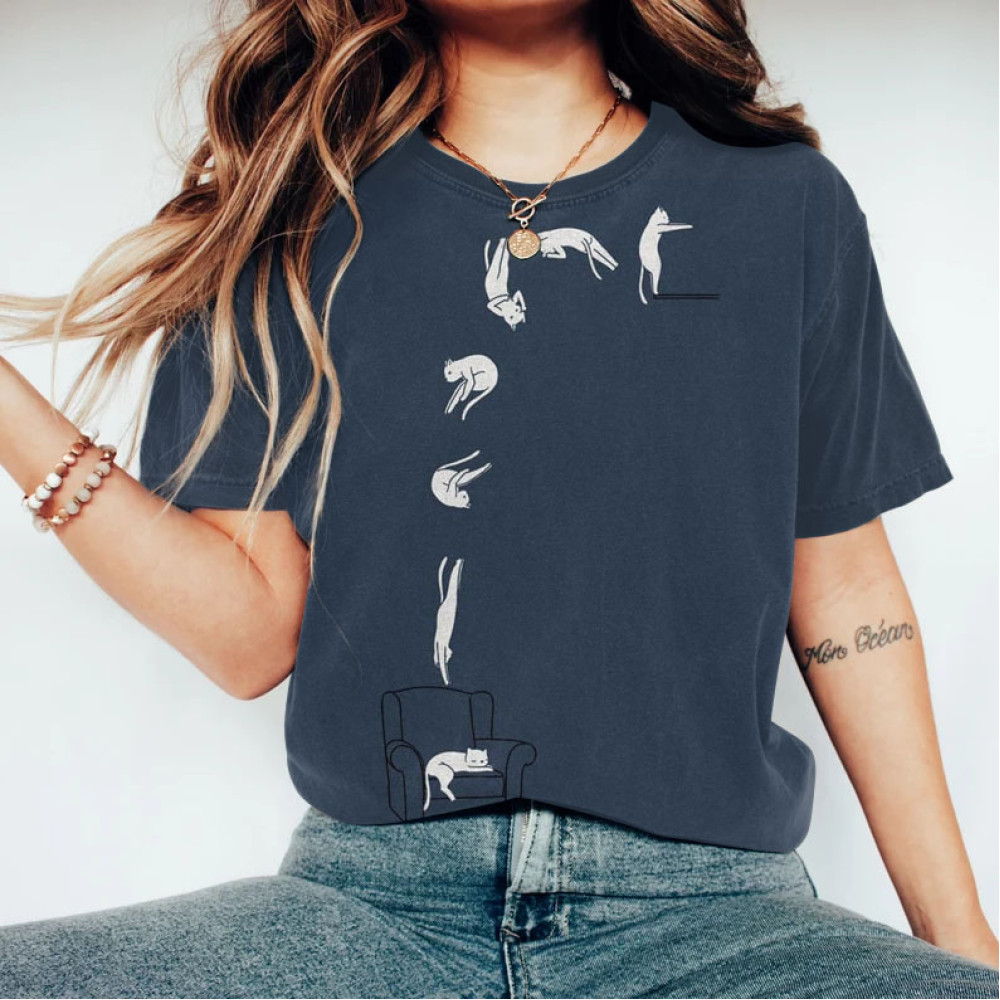 Funny Cat Cat Painting Art T-Shirt