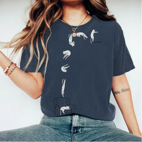 Funny Cat Cat Painting Art T-Shirt
