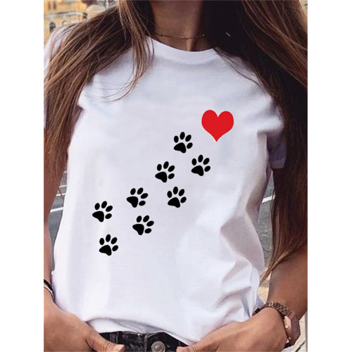 Lovely Cat Inspired Graphic T Shirt