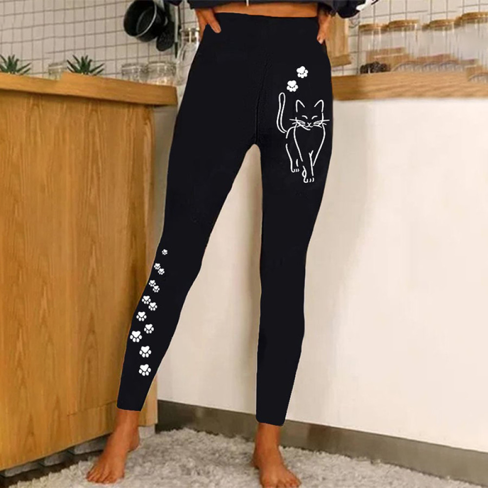Paw Print Cute Cat Leggings