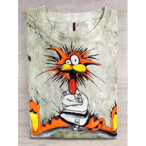 PeachBruh Funny Bill The Cat Art Print T-shirt