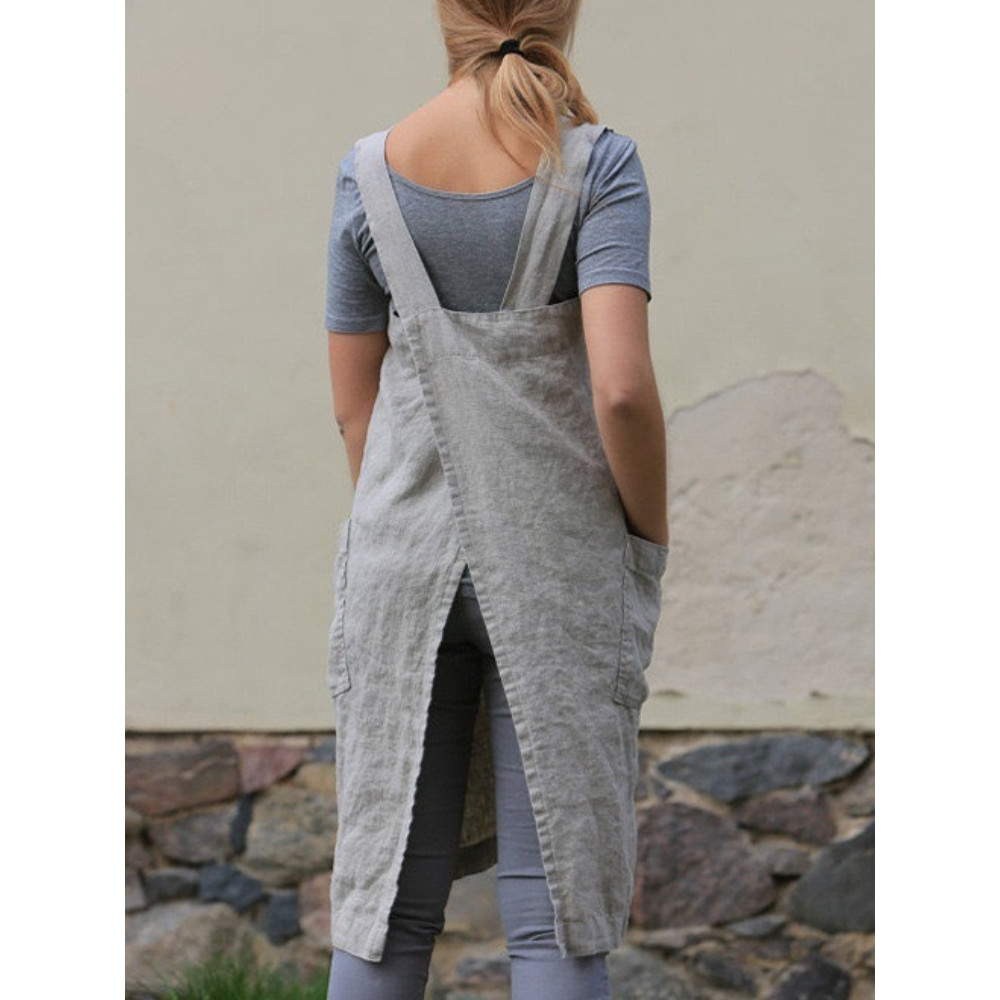 Simple Utility Cross Back Apron