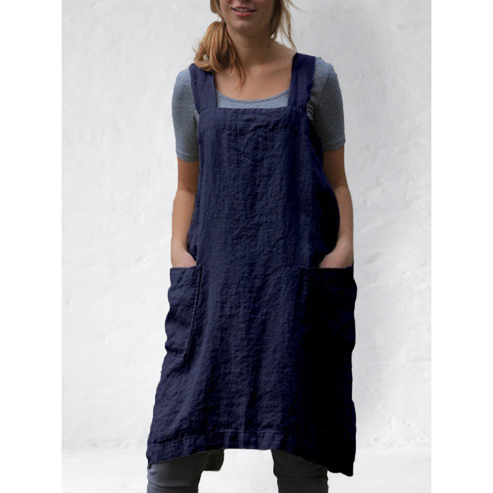 Simple Utility Cross Back Apron