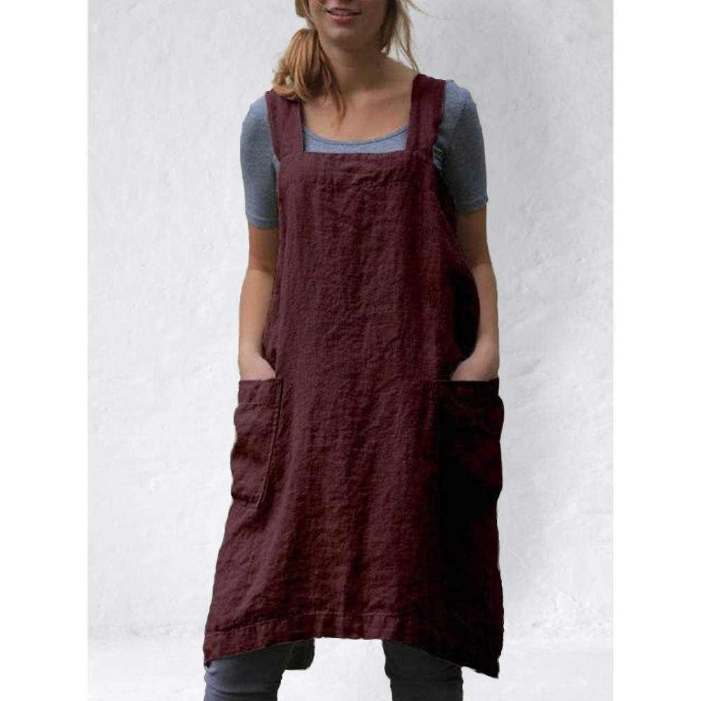 Simple Utility Cross Back Apron