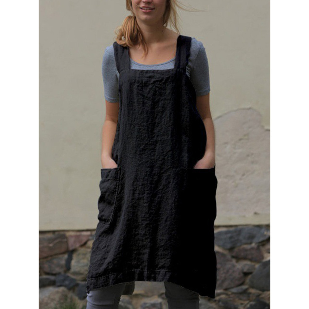 Simple Utility Cross Back Apron