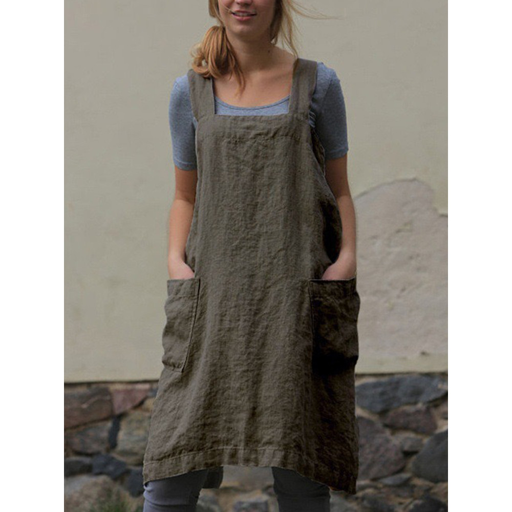 Simple Utility Cross Back Apron