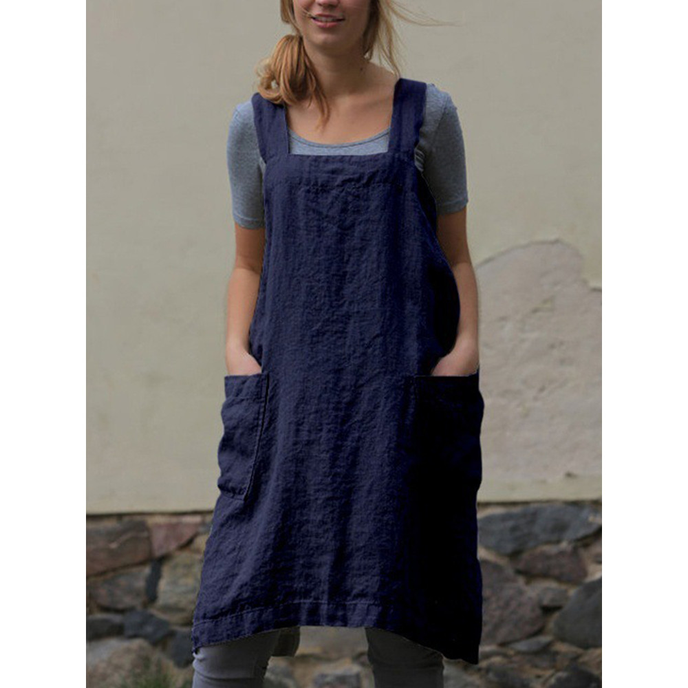 Simple Utility Cross Back Apron