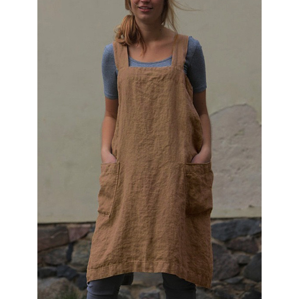 Simple Utility Cross Back Apron