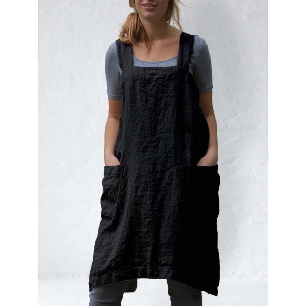 Simple Utility Cross Back Apron