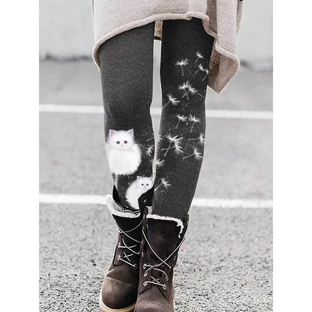Traditional African Geometric Print Stretchy Leggings