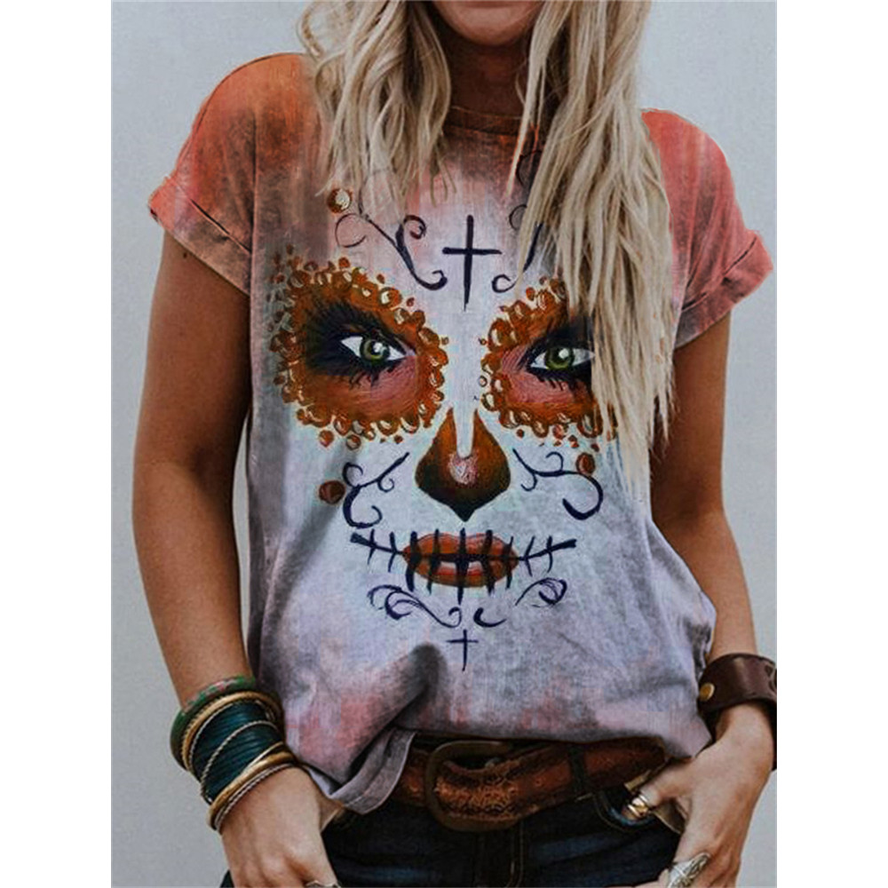 Day Of The Dead Face Art T Shirt