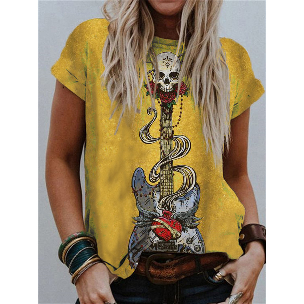 Day Of The Dead Skull Art Graphic T Shirt