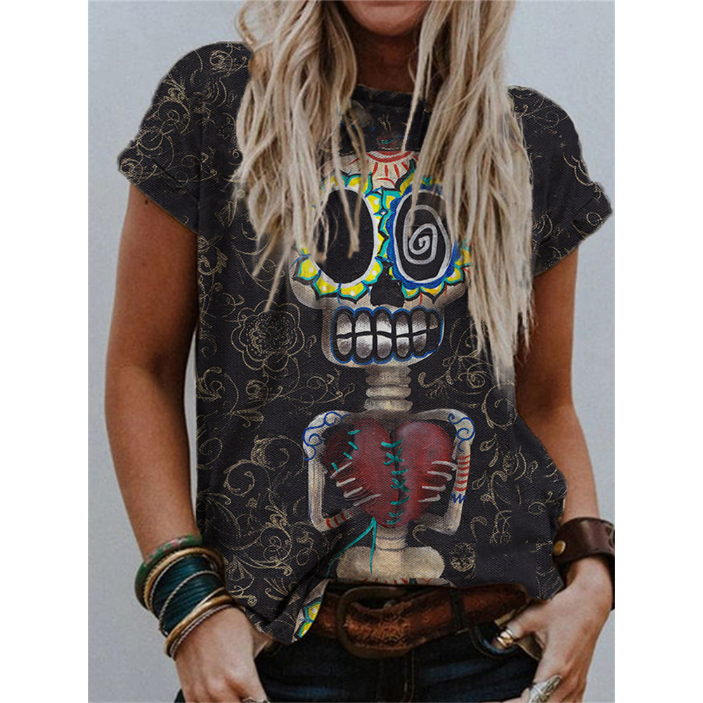 Day Of The Dead Skull Inspired T Shirt