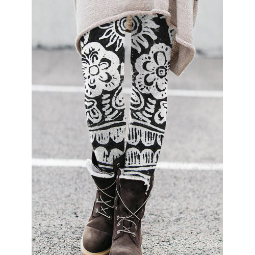 Day Of The Dead Sugar Skull Inspired Leggings
