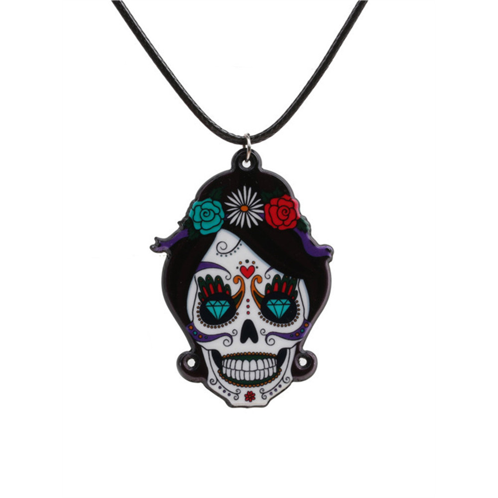 Day Of The Dead Sugar Skull Necklace
