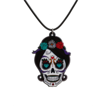 Day Of The Dead Sugar Skull Necklace