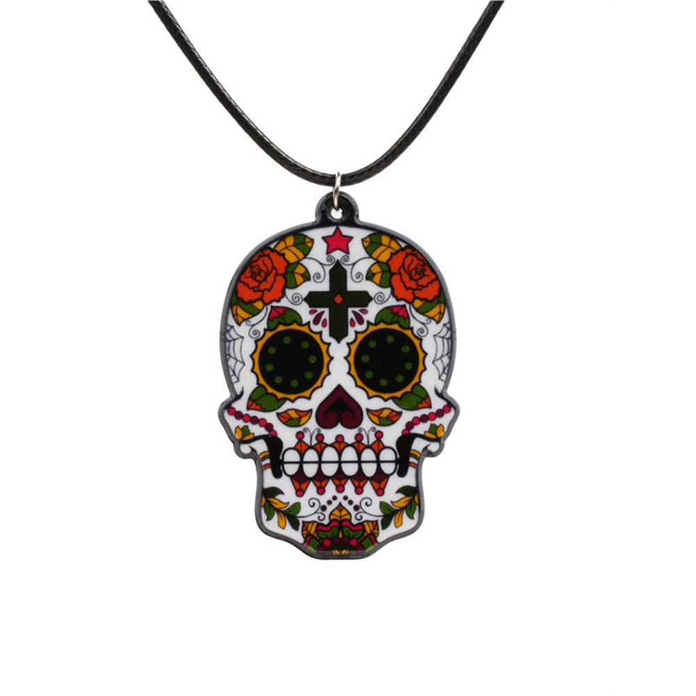 Day Of The Dead Sugar Skull Necklace