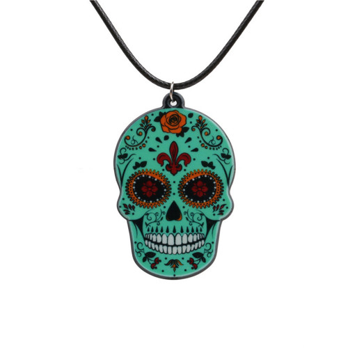 Day Of The Dead Sugar Skull Necklace