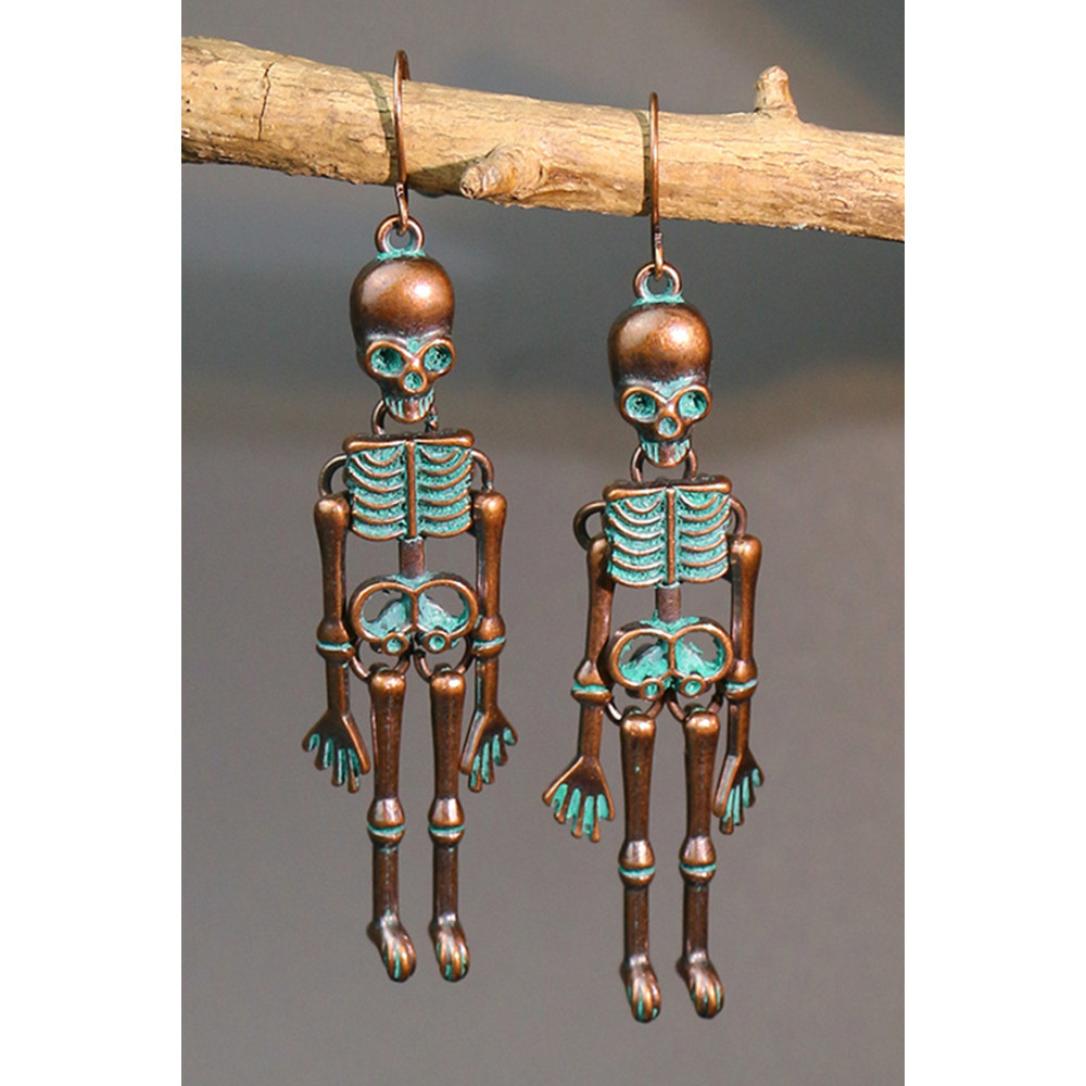 Halloween Dark Skull Earrings