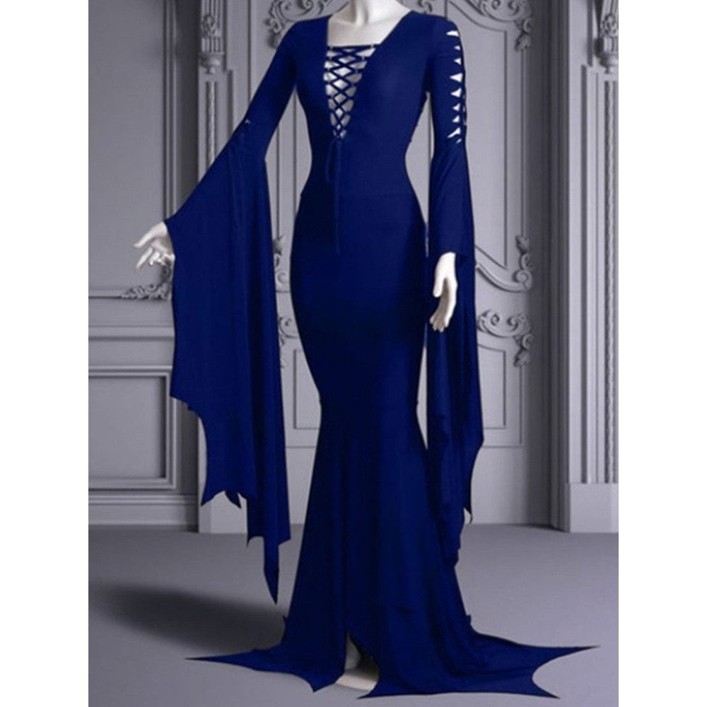 Halloween Gothic V-Neck Sexy Dress