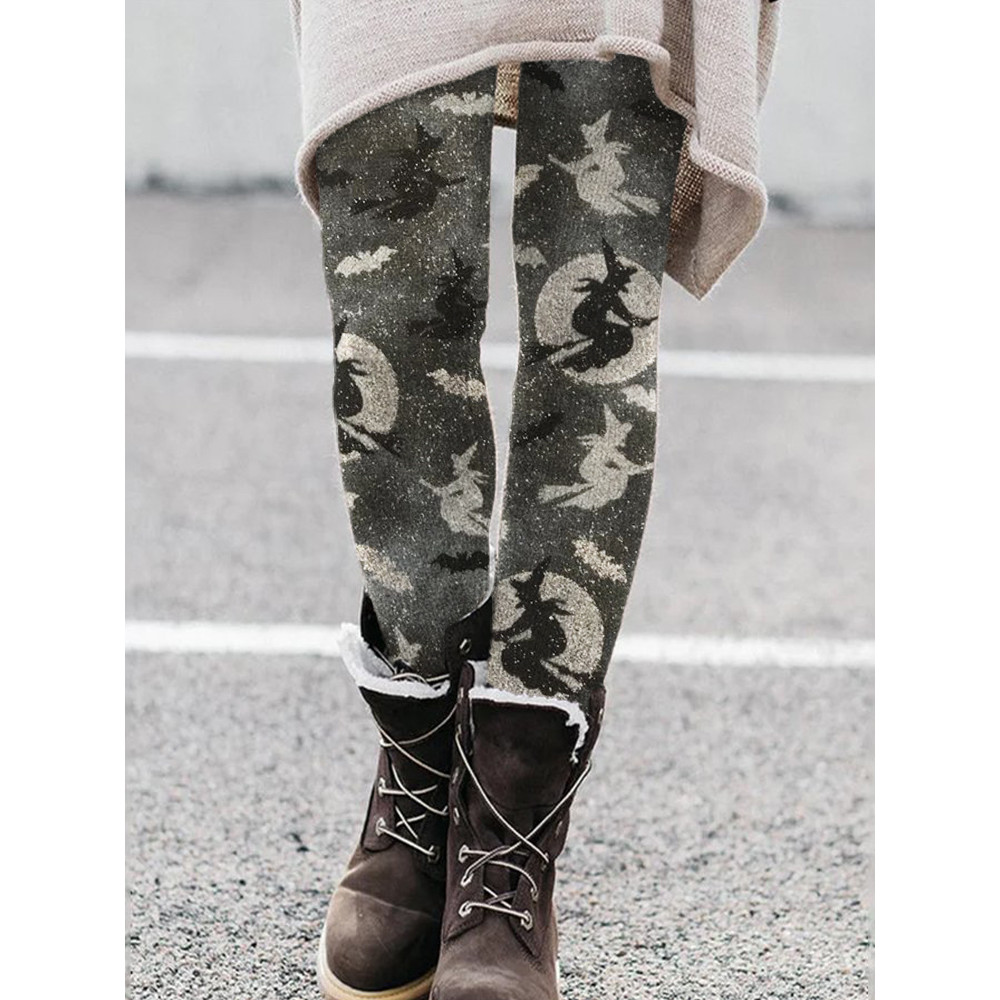 Halloween Night Witches Comfy Leggings