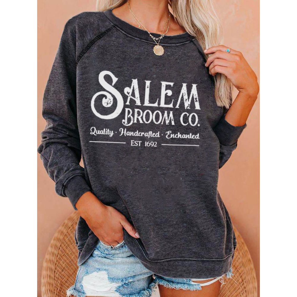 Halloween salem broom co Sweatshirt