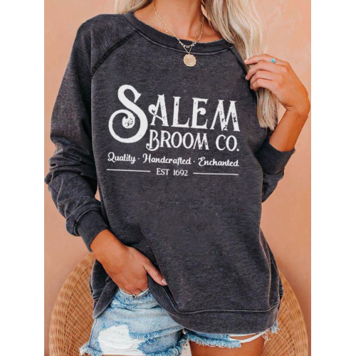 Halloween salem broom co Sweatshirt
