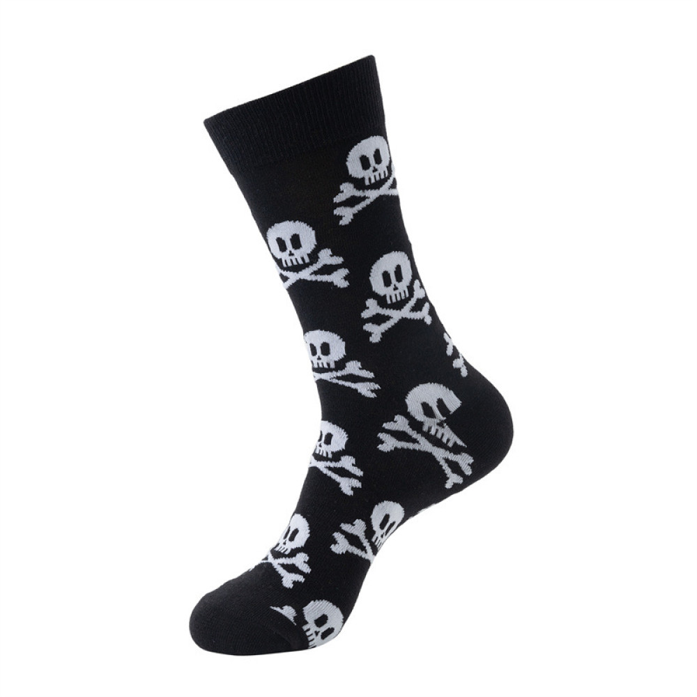 Skull Print Casual Socks