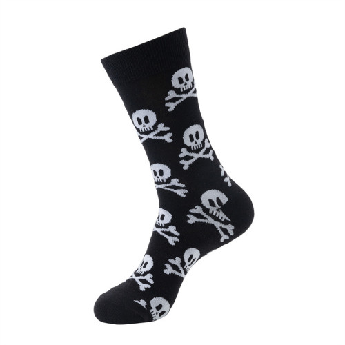 Skull Print Casual Socks