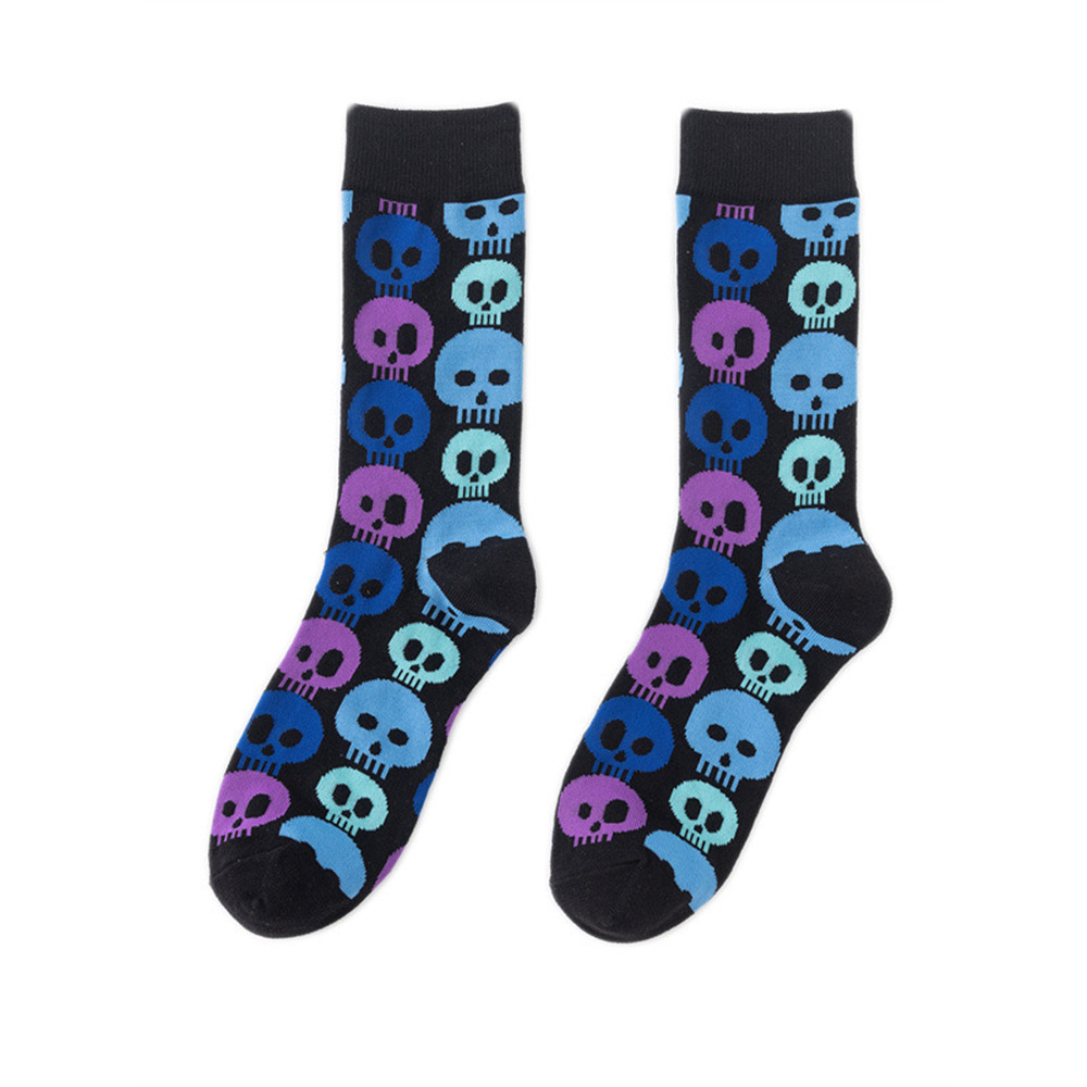 Statement Skull Print Casual Socks