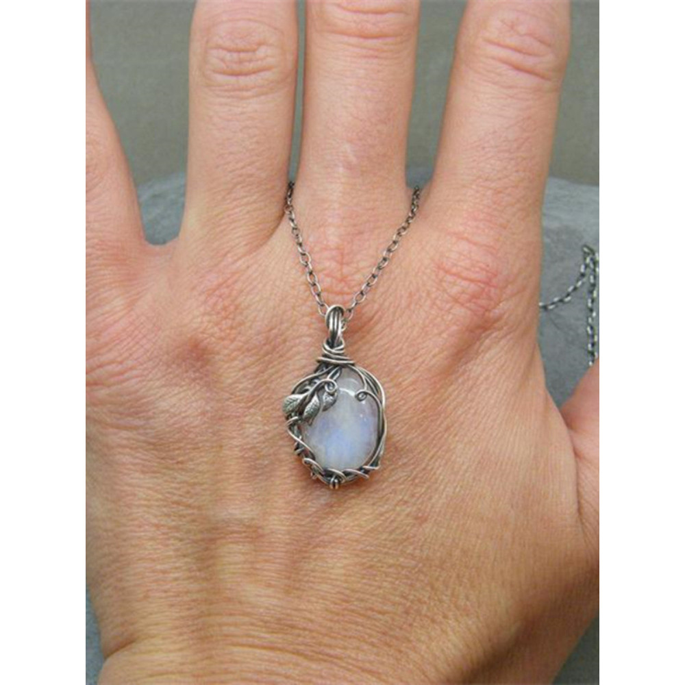 Vintage Vines Tangled Moonstone Necklace