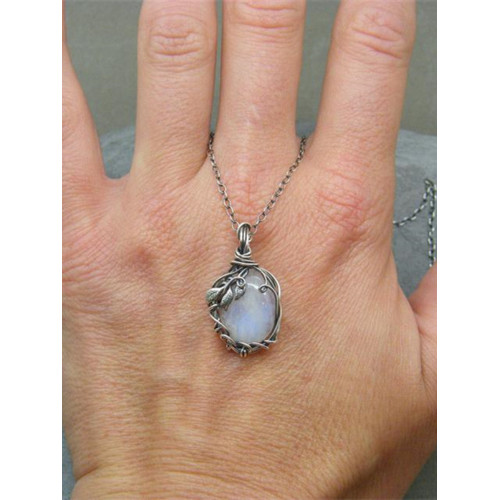 Vintage Vines Tangled Moonstone Necklace