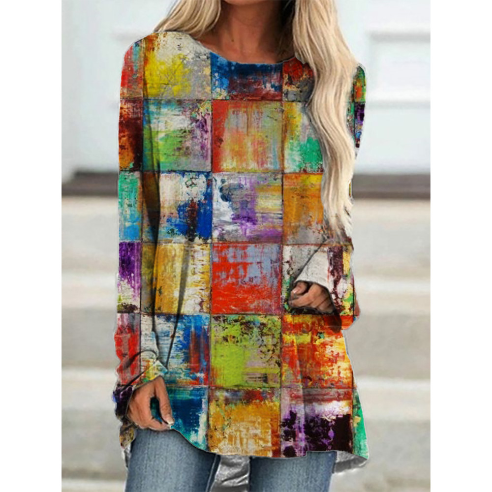 Geometric Graffiti Art A Line T Shirt