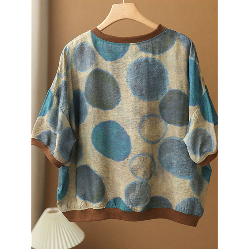 Geometric Watercolor Art Oversize Tunic