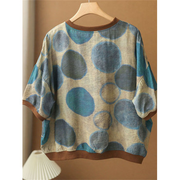 Geometric Watercolor Art Oversize Tunic