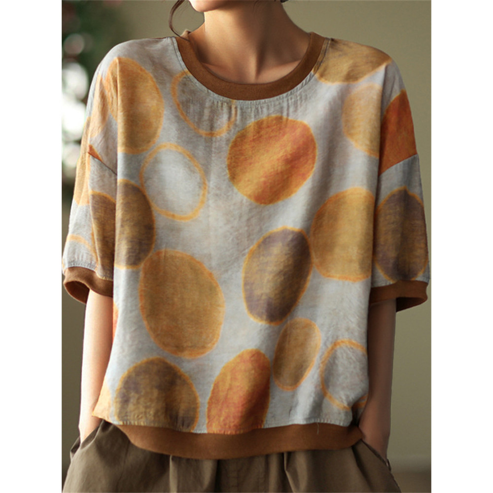 Geometric Watercolor Art Oversize Tunic
