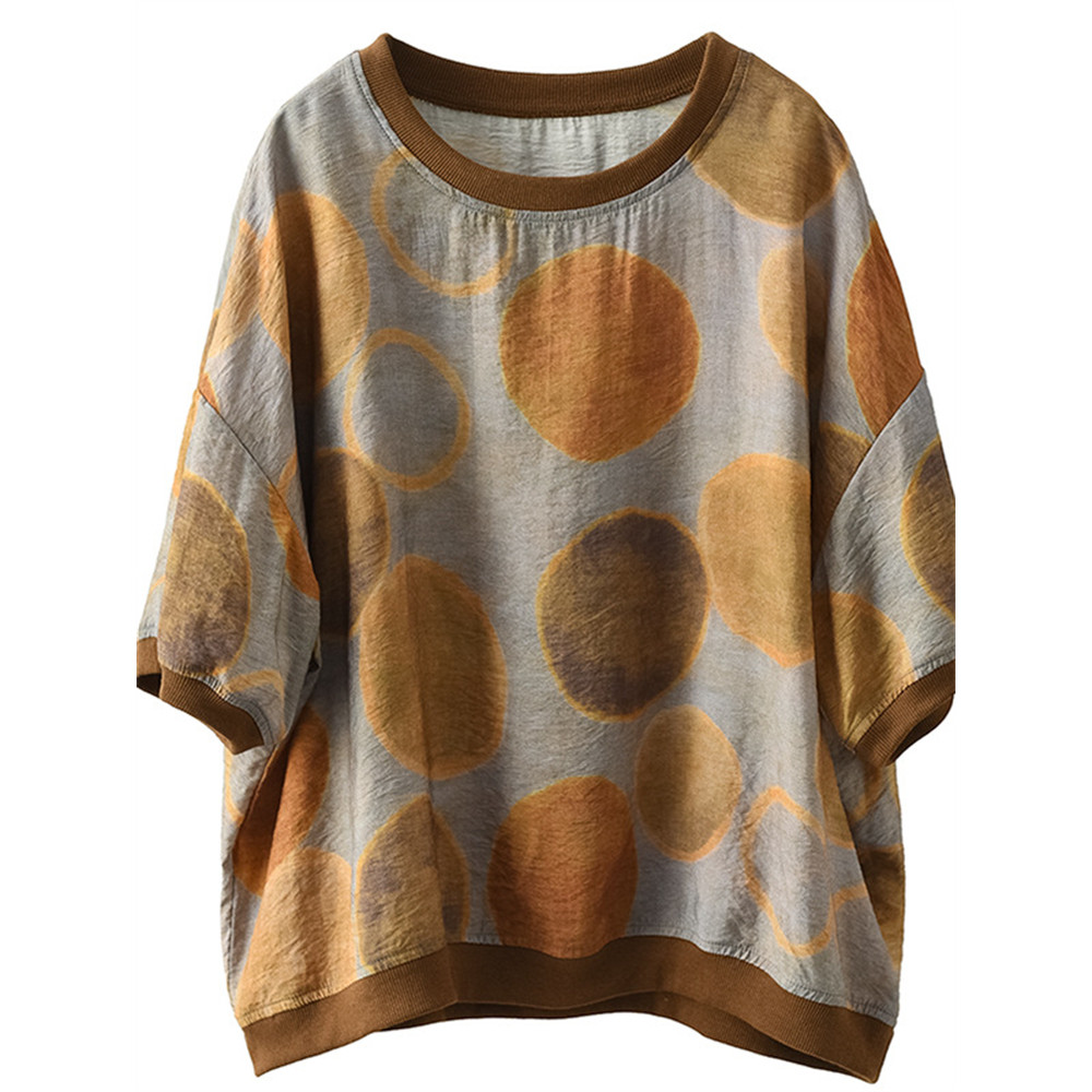 Geometric Watercolor Art Oversize Tunic