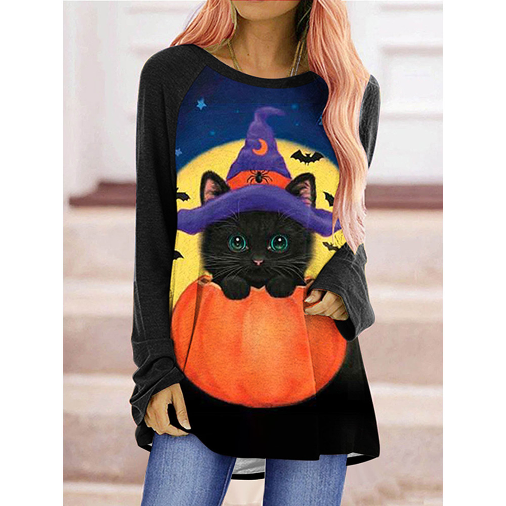 Big Eyes Cat Halloween Tunic