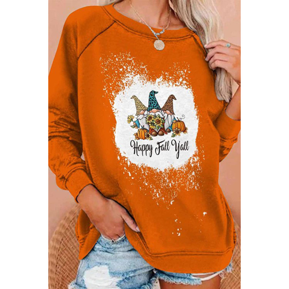 Casual Printed Long Sleeve Sweatshirt