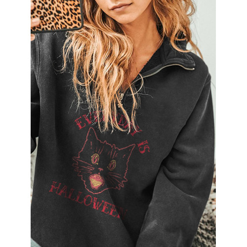 Every Day Is Halloween Print Sweatshirt