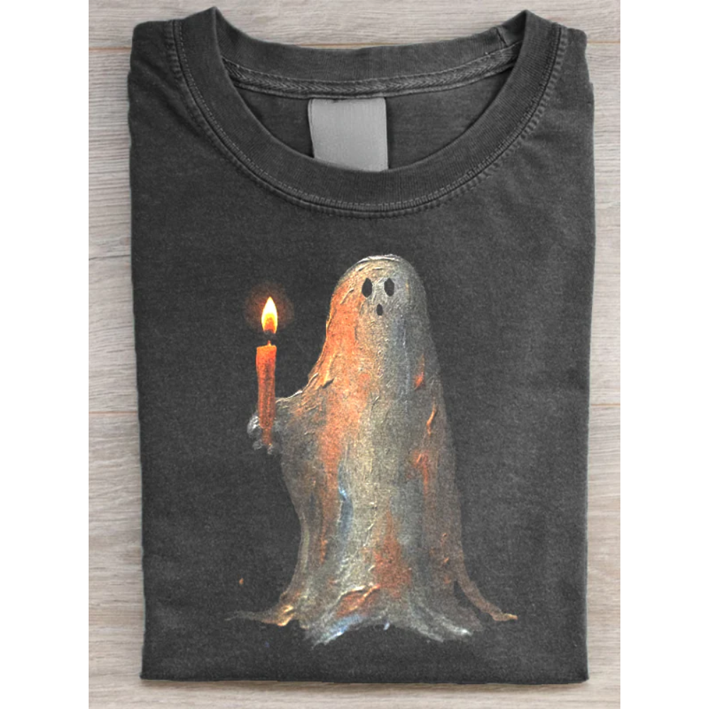 Ghost Holding A Candle T-shirt