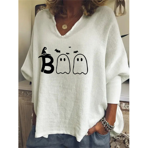 Halloween Boo Lovely Ghosts Oversize Tunic