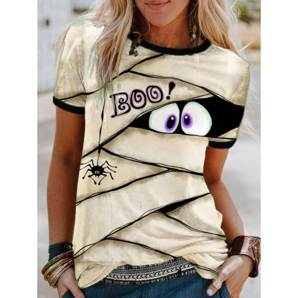 Halloween Boo Mummy Inspired T Shirt