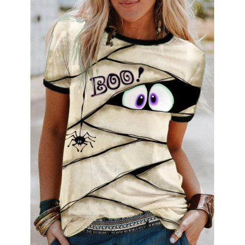 Halloween Boo Mummy Inspired T Shirt