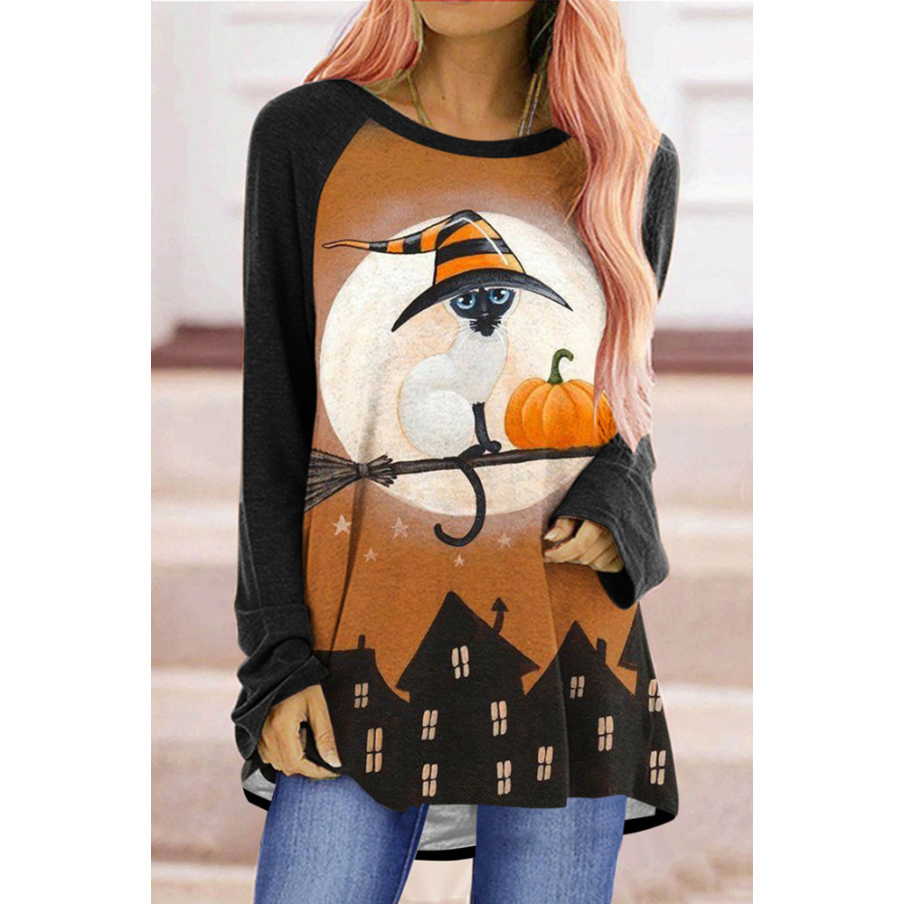 Halloween Cat Witch Tunic