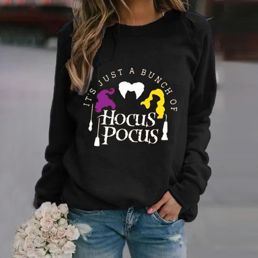 Halloween Design Color Block Sweatshirt