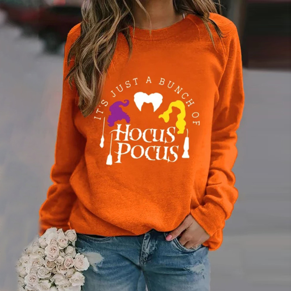 Halloween Design Color Block Sweatshirt