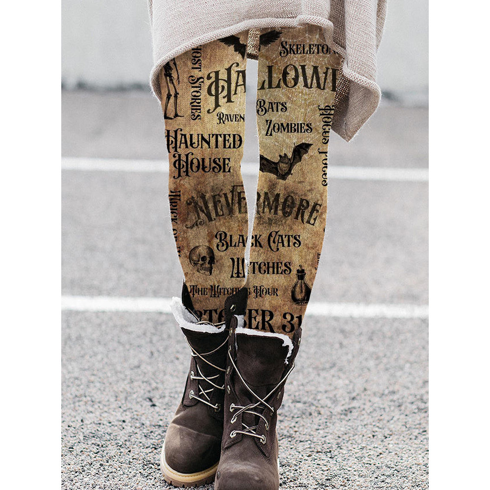 Halloween Elements Vintage Inspired Leggings