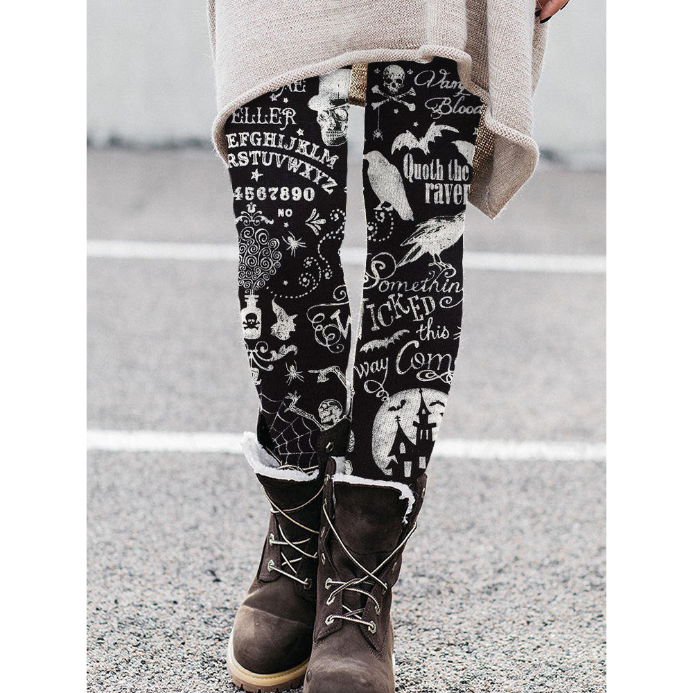 Halloween Elements Vintage Inspired Leggings