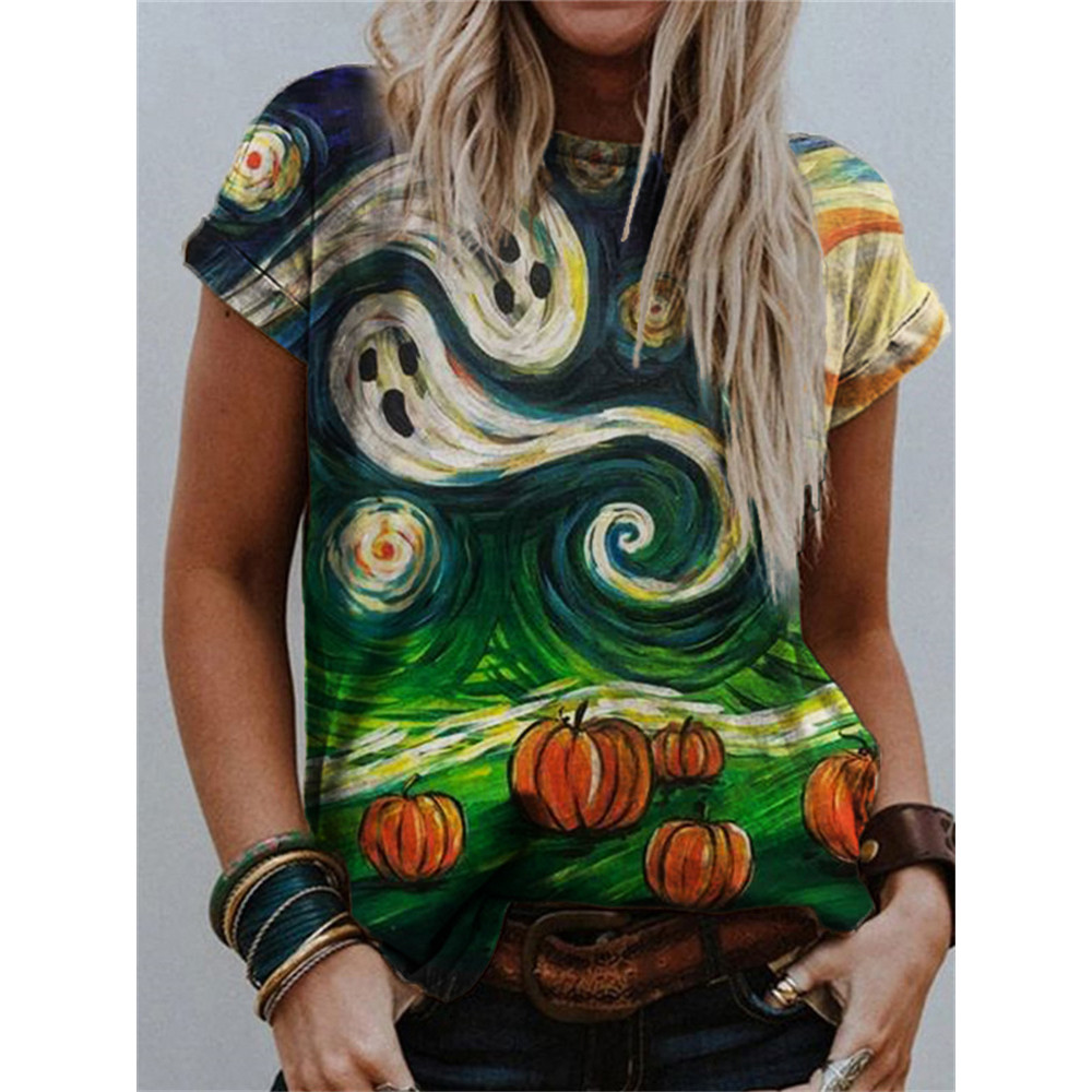 Halloween Ghost Spooky Night Art T Shirt